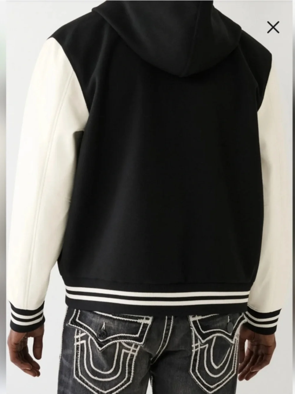 NEW True Religion Hooded Varsity Jacket size: L